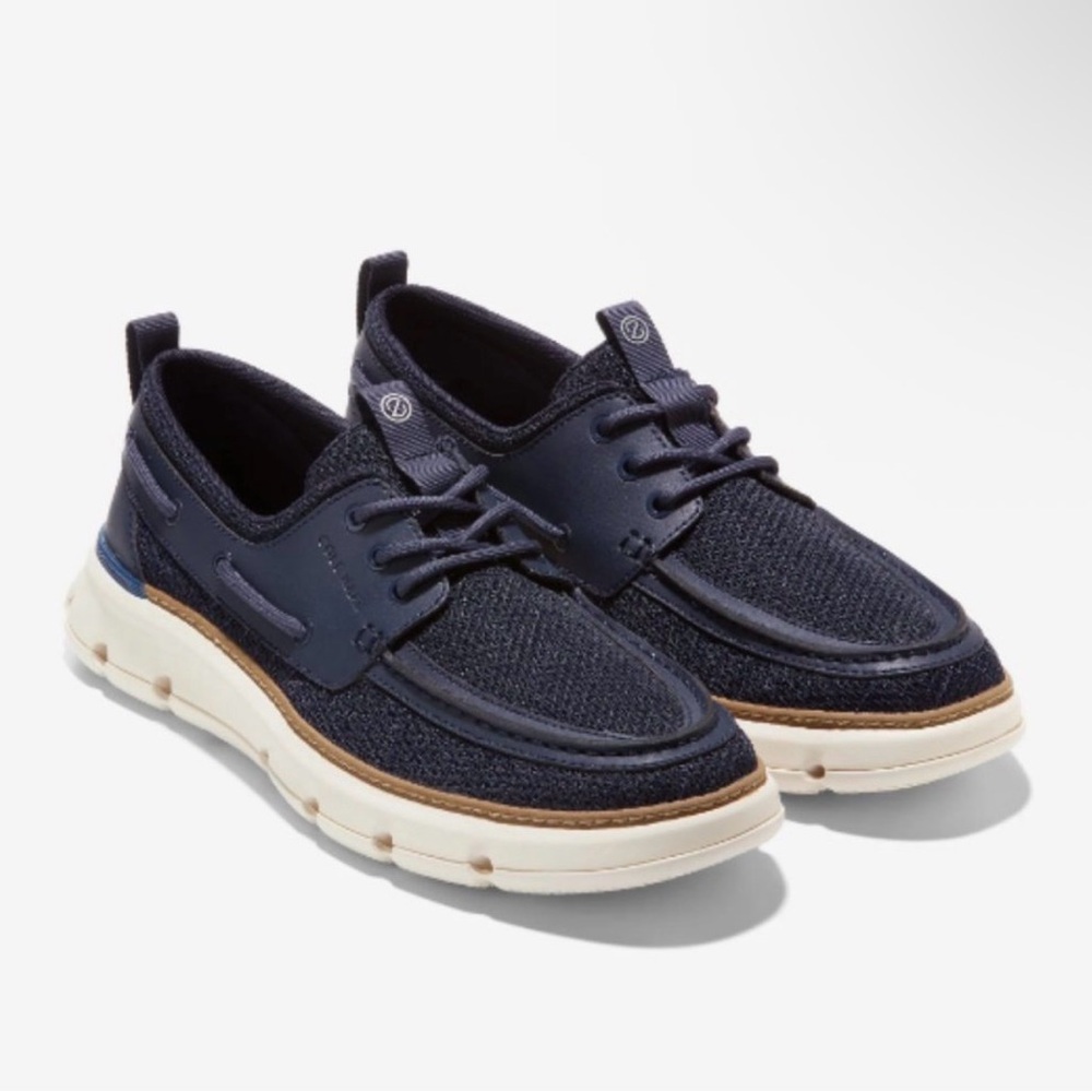 Cole Haan Womens 7.5 Navy Regatta Boat Shoes Old Money Nautical Coastal Preppy